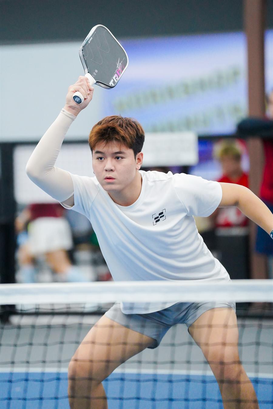 HLV Tùng Nguyễn đang thi đấu Pickleball
